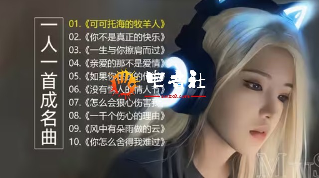 一人一首成名曲《可可托海的牧羊人》《你不是真正的快乐》《一生与你擦肩而过》